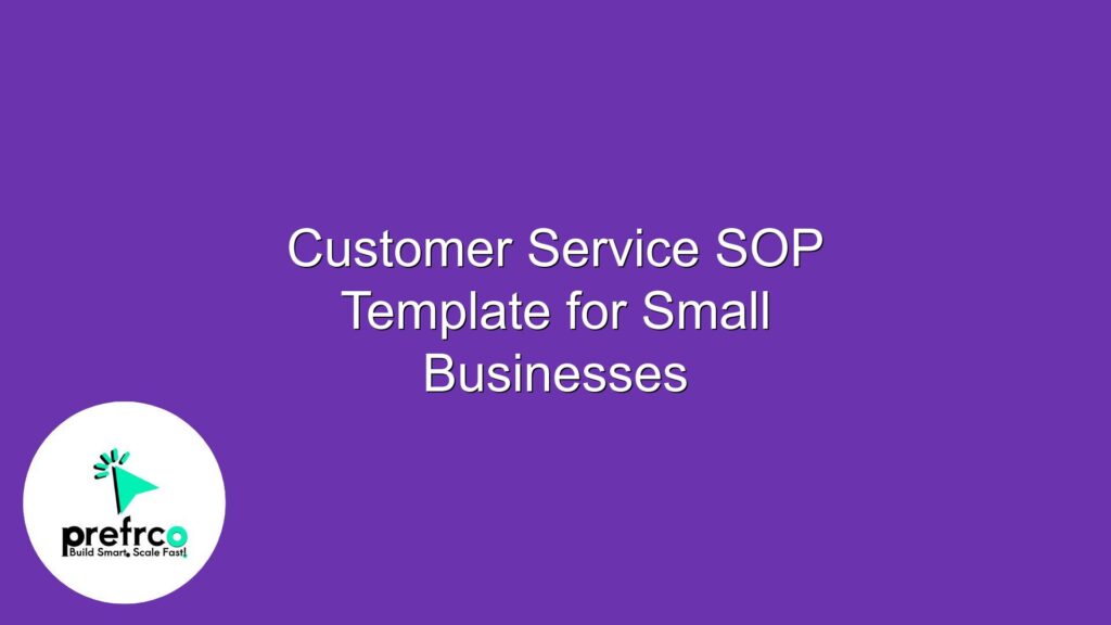 Customer Service SOP