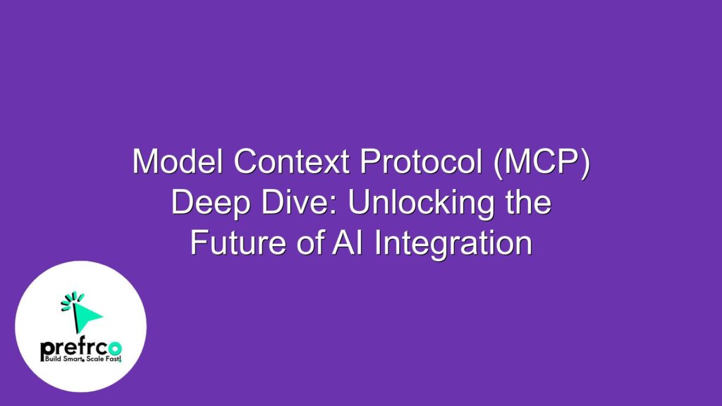 Model Context Protocol (MCP) Deep Dive: Unlocking the Future of AI Integration